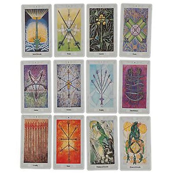 78 Kort Egyptisk Myt Spådom Aleister Crowley Thoth Tarot Fickguide