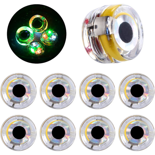 10-pack LED fiskedrag djuphavsfiske ljus lyser i mörkret F