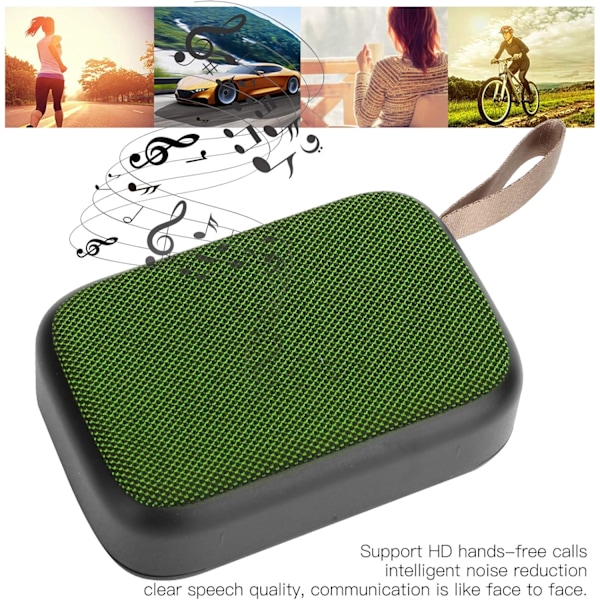 Bluetooth Högtalare Subwoofer Stereo Portabel USB Mini Högtalare med FM RadioHög VolymKristallklart StereoljudRik Bas