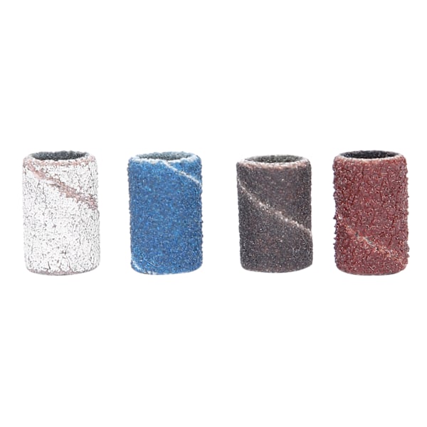 400 st Slipband 80# 120# 180# 240# Kornstorlek Fil Nagel Manikyr Pedikyr Verktyg med Skaft
