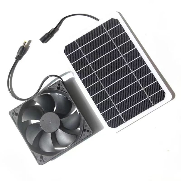 Solar Fan Solar Panel Fan Kit Silicone Plastic Solar Fan Professional Solar Fan Exhaust Fan Kit for Chicken House Greenhouse Shed Pets