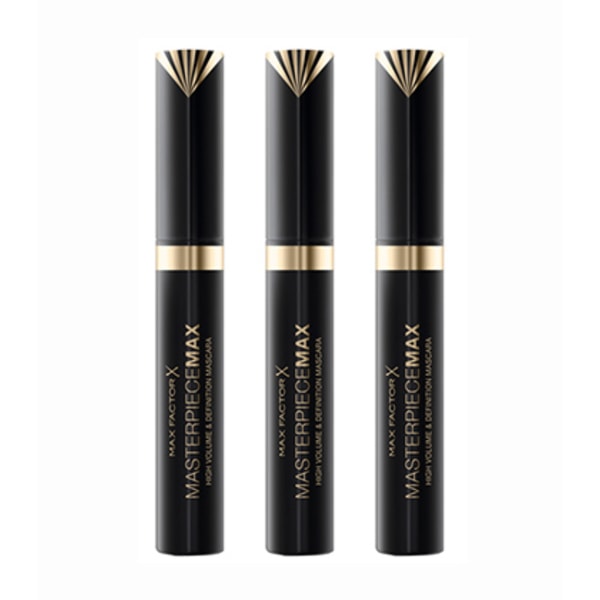 3-pack Max Factor Masterpiece Max Mascara Svart 7.2ml Black Black