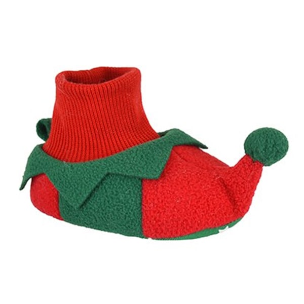 Slumberzzz Christmas Baby Santa Slippers 6-12 Months Red/Green Red/Gree