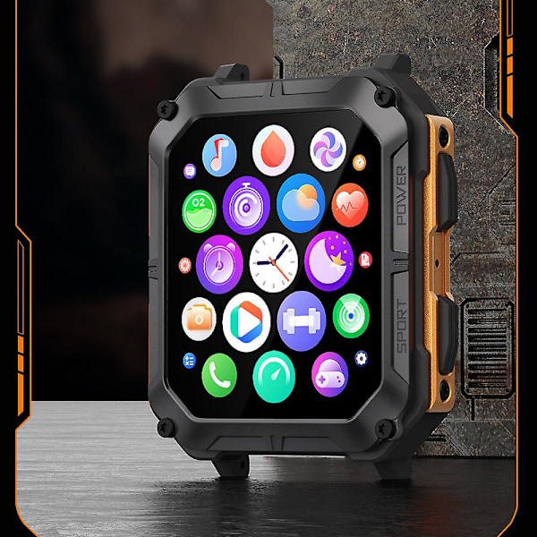 Ny C20pro Bluetooth Samtale Smartklokke Utendørs Tre Sikre Sports
