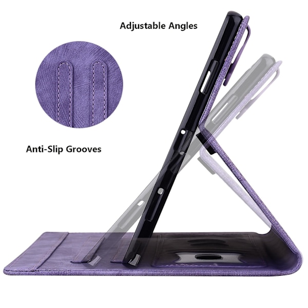 Katt Skinnveske For Lenovo Tab P12 12.7 Purple