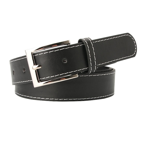 Dambælte Trendy PU-bælte Neutral Student Jeans Bælte Mode All-Match Tøj Dekorativt Bånd Kaffe Coffee 90x2.8cm