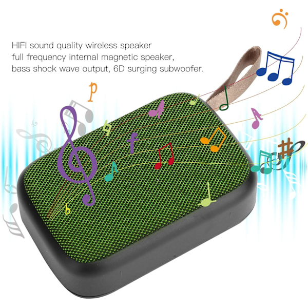 Bluetooth Högtalare Subwoofer Stereo Portabel USB Mini Högtalare med FM RadioHög VolymKristallklart StereoljudRik Bas
