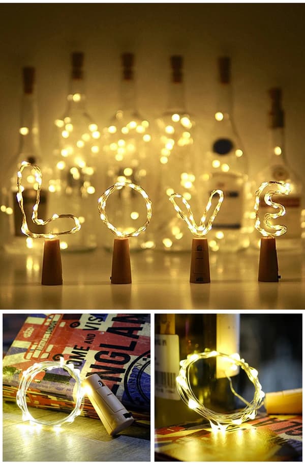 LED-pullonvalosarja (paristolla) Halloween-jouluvalo Punainen Red 1PC