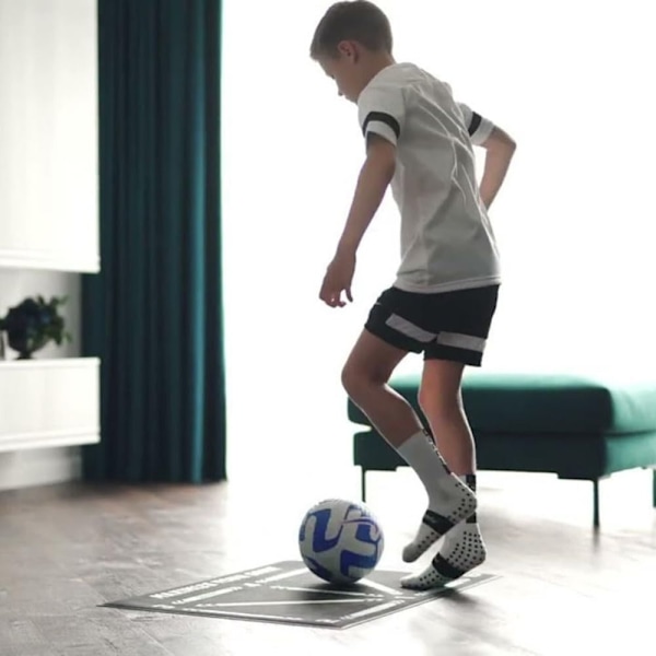 Fotbollsträningsmatta Footsteps Träningsfilt Gummi
