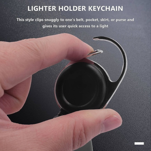Hotrea! 10 st Silikontändare Hållare ärm Clip Lighter Cover med nyckelring