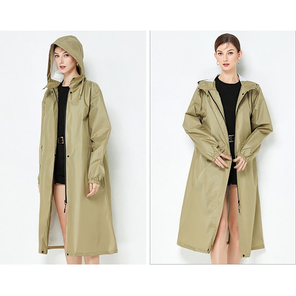 Trendig vindjacka regnjacka, lätt och andningsbar, enfärgad kaffefärg coffee color XL