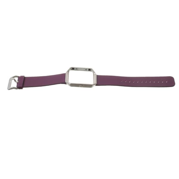 Fitbit Blaze Urremærke i Solid Farvet Læder - Lilla Purple Purple