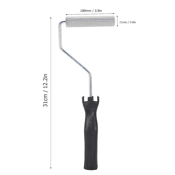 Diameter 21mm*100mm Aluminiumlegering Glasfiber Boble Lamineringsrulle Rulleværktøj