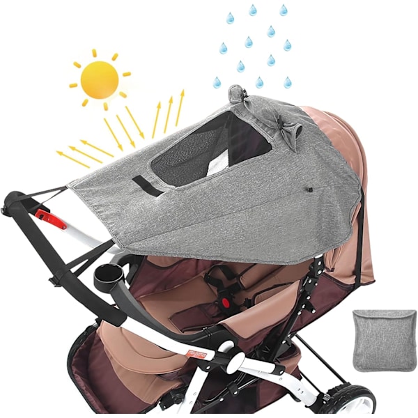 Solskydd för barnvagn, Soltak för barnvagn, UV 50