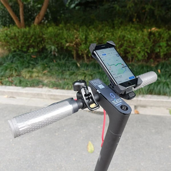 Universell mobiltelefonhållare för Xiaomi M365 pro Ninebot elscooter styrmontering[GKS] Black