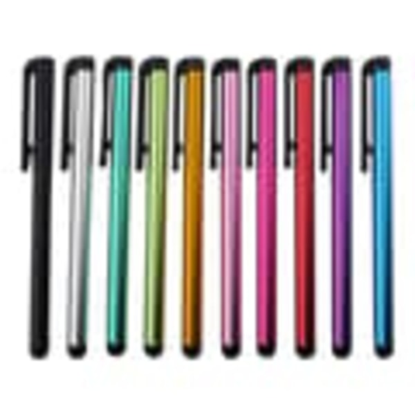 Stylus Touch Pen i metallisk farge - 10-pakning