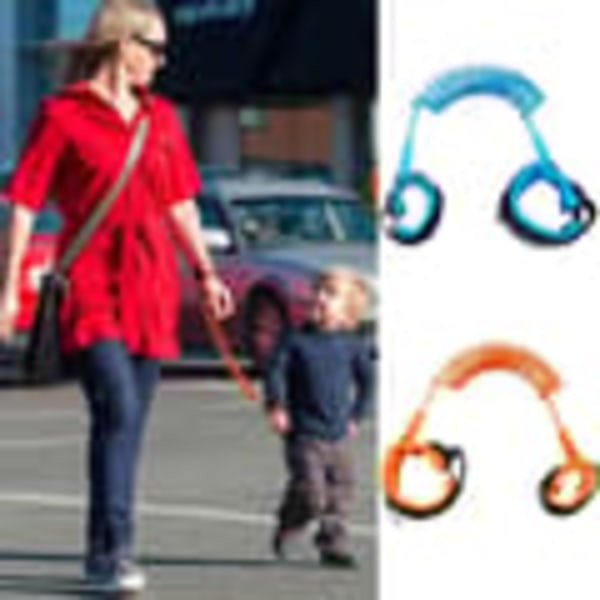 Elastisk Barnesnor (festes til håndleddet) 2m - Oransje