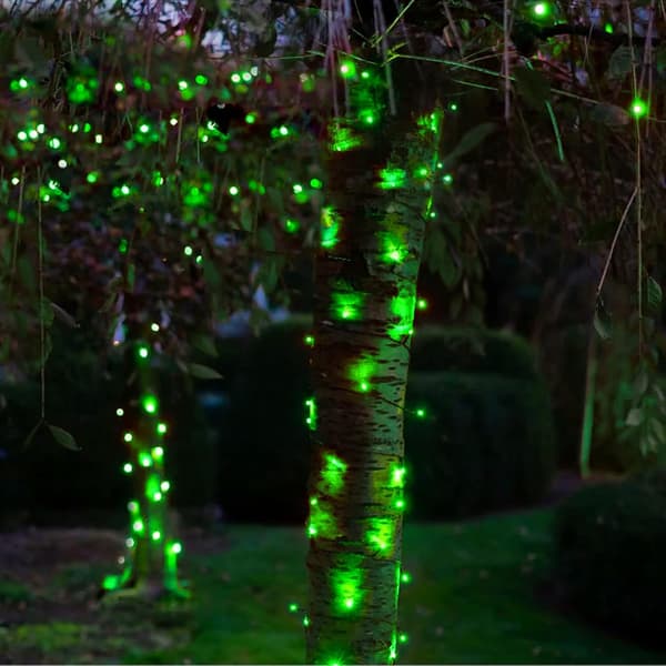 Lyse 20 meter 200 LED Julelys, Julelyskæde Forbind Grøn Green 200 LEDs