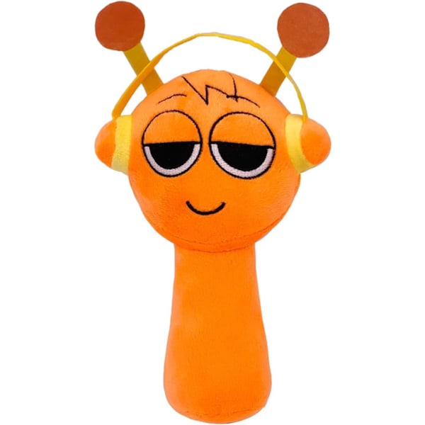 Sprunki Spel Mjukisdjur, Sprunki Leksaker Mjukisdjur, Mjukt Gosedjur Kudde Docka Jul Födelsedagspresenter för Vuxna Barn (Orange)
