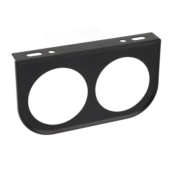 2-Hulls Målerpanel 2‑1/16 Tommer 52MM Universal Metall Bil Målermontering Dashbord Svart 0.1