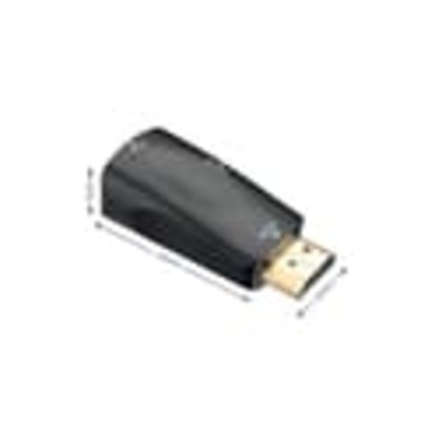 HDMI till VGA Adapter med Ljudingång - Mini