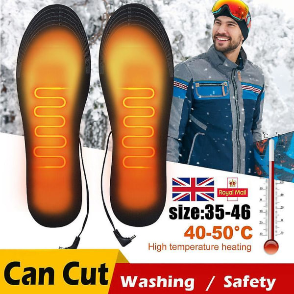 Usb Elektrisk Uppvärmd Varm Sock Fötter Värmare Sko Innersula Fot Vinter Värmare Kuddar