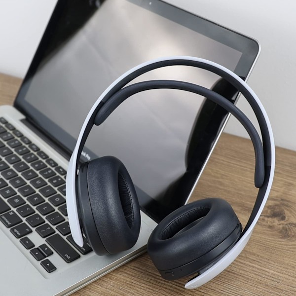 Öronkuddar Ersättning för Sony Playstation 5 PS5 Pulse 3D Trådlöst Headset, Öronkuddar med Uppgraderat Mjukt Proteinläder, Högdensitetsskum