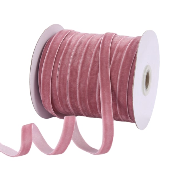 Dekorativa DIY Sammetband Lättanvända upp till 50 meter i flera färger [GKS] style 8