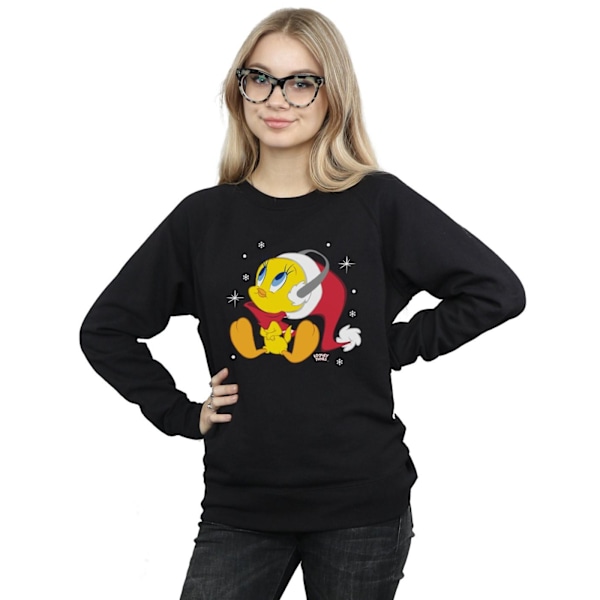 Looney Tunes Naisten Joulu Tweety Hupullinen Paita S Musta Black S