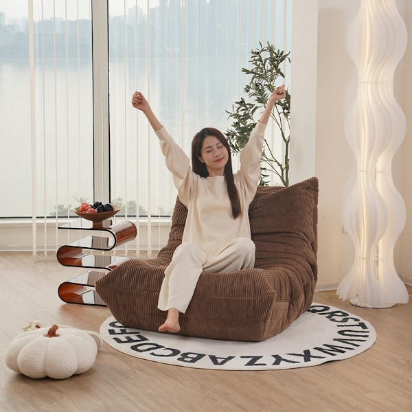 Togo Ensædersofa - Grå - Ingen montering, Ergonomisk helkropsstøtte, højdensitets fjederfyldt skum, Premium Soft-Touch betræk grå gray