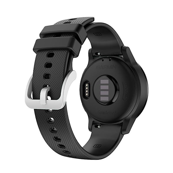 For Garmin Vivoactive 4s/vivomove 3s Sølv Spænde Udskiftningsurrem 18mm Wearables Ur