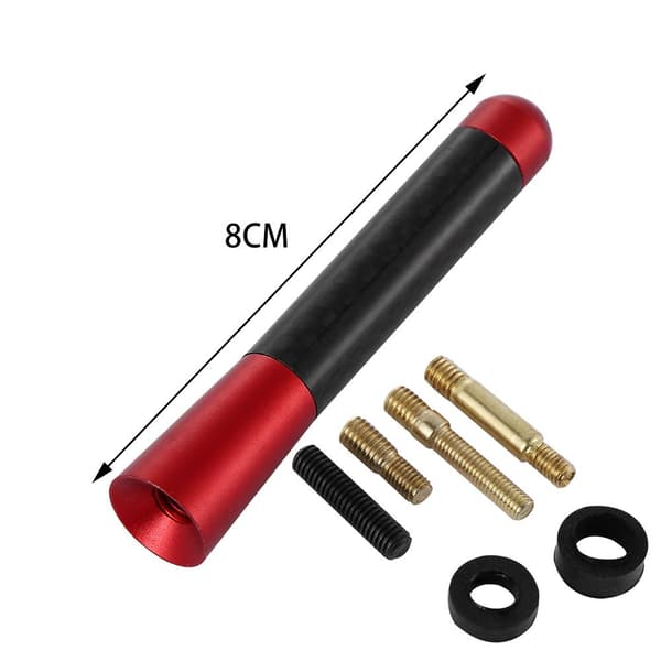 Bilantenn Kolfiber Kort Stubby SVART black