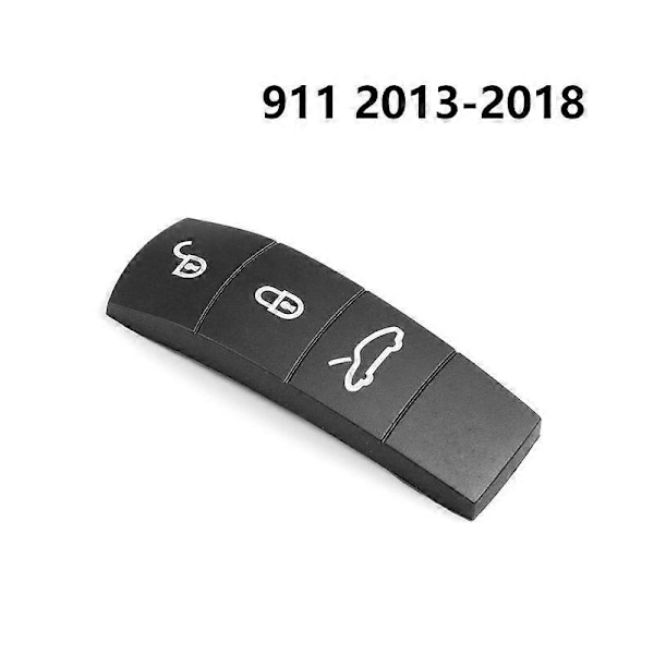 Gummi Bilnyckelskydd för Porsche Panamera Cayenne Macan Taycan Boxster 718 911 Fjärrkontroll Silikon Knapp Ersättning 13-18 911 Pad