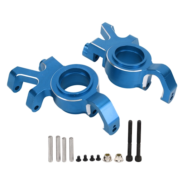 Par RC Främre Styrblock CNC Aluminiumlegering Främre Axel Styrkopp Ersättning för TRAXXAS 1/5 RC Bil Blå