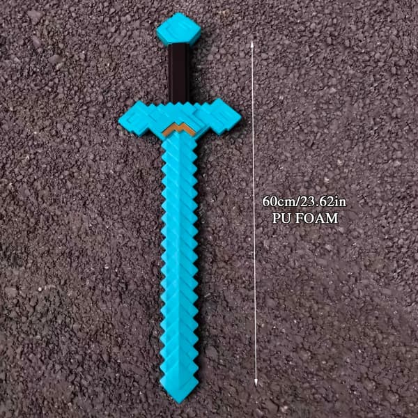 Skumrekvisittsverd, perfekt replikert, perfekt for romdekorasjon og samleobjekter. 1PC My Blue Sword