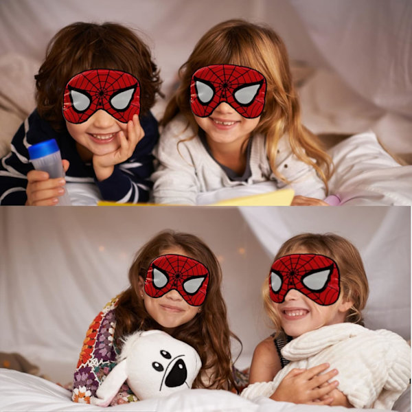 Sömnmask i siden, 1-pack ögonmask för barn med justerbart huvudband för sömn pojkar kvinnor män resor festtillbehör...
