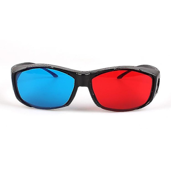 Punaiset ja siniset 3D-lasit/syaani kohokuvioiset yksinkertaiset 3D-lasit 3D-elokuva peli-extra päivitys