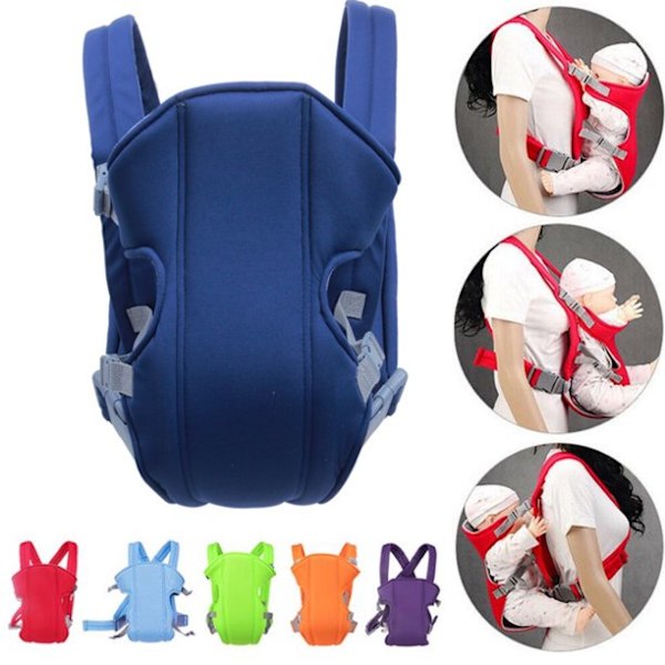 Baby Carrier, Soft Infant Newborn Baby Carrier Backpack Rider Sling, Blue