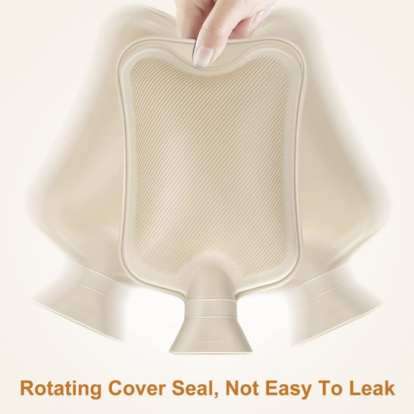 varmvattenflaska med cover 1L sängflaska värmepåse bärbar