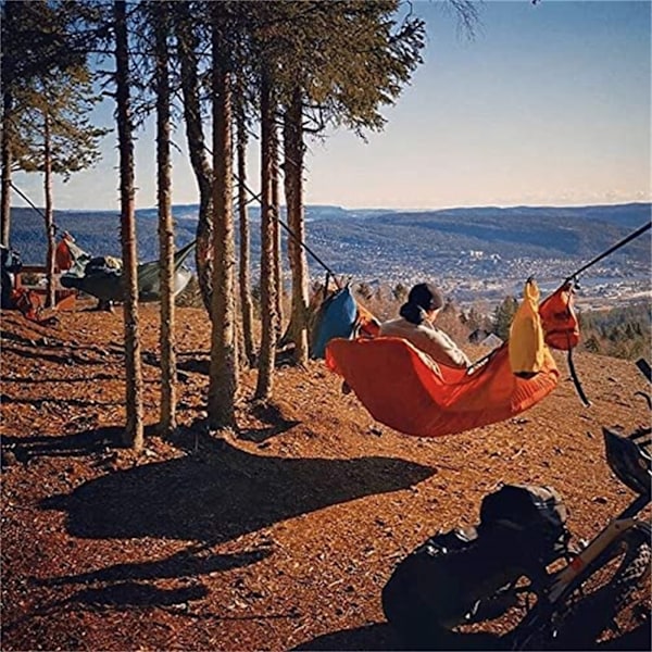Utomhus Camping Hängmatta med Myggnät Hängande Säng Bärbar Hi