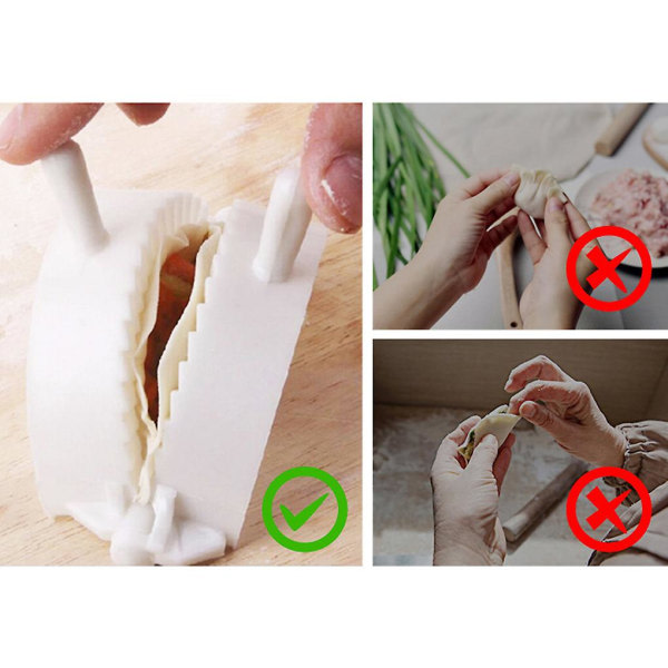 3st Dumpling Maker Plast Diy Easy Dumpling Form Kök Hand Press