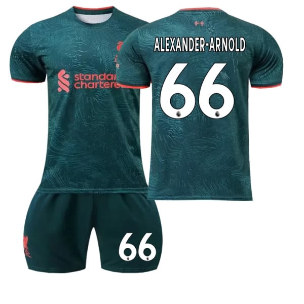 22 Liverpool tröja 2 Borta NO. 66AlexnderArnold tröja 22(130135cm)