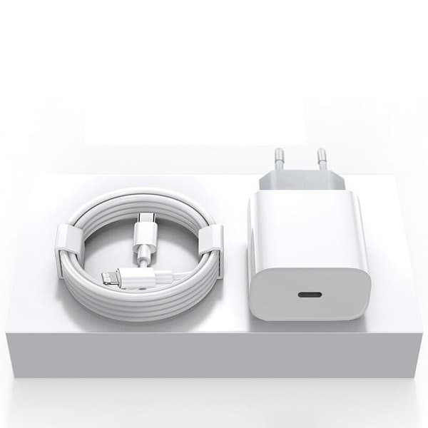 iPhone Hurtigoplader USB-C 20W med 2m Kabel