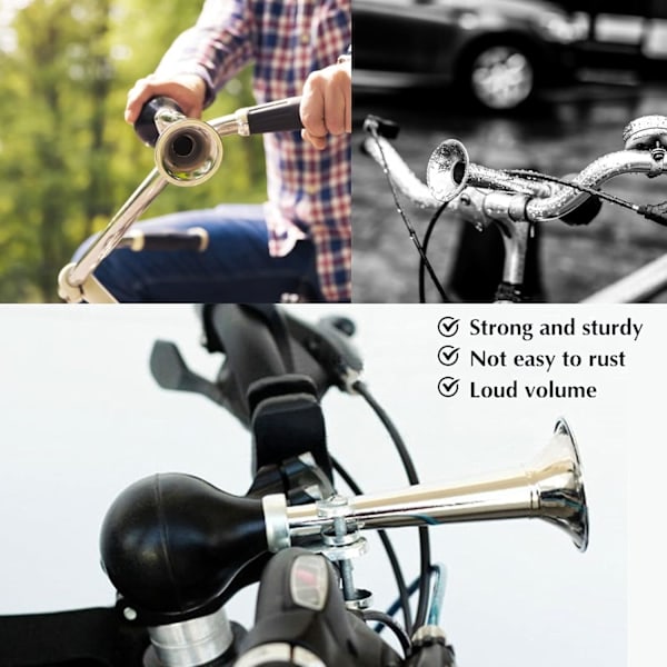 Klassisk cykelhorn Retro Metall Luftsignal Traditionell Cykelhorn för Vuxna och Barn Twist Högtalare Siren Tuta Luftsignal för Cykelstyre
