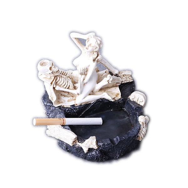 Halloween Skull Ashtray Resin Crafts Skull Ashtray Ornament Boyfriend Gift