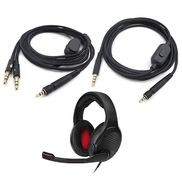 för Sennheiser- G4ME ONE GAME ZERO GSP350 500 600 stereo ljudkabel Single plug version