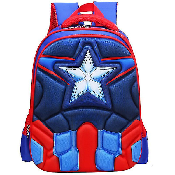 Ryggsäck för barn, superhjälte, skolväska, ryggsäck, present Captain America