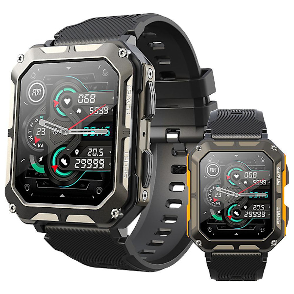 Ny C20pro Bluetooth Samtale Smartklokke Utendørs Tre Sikre Sports