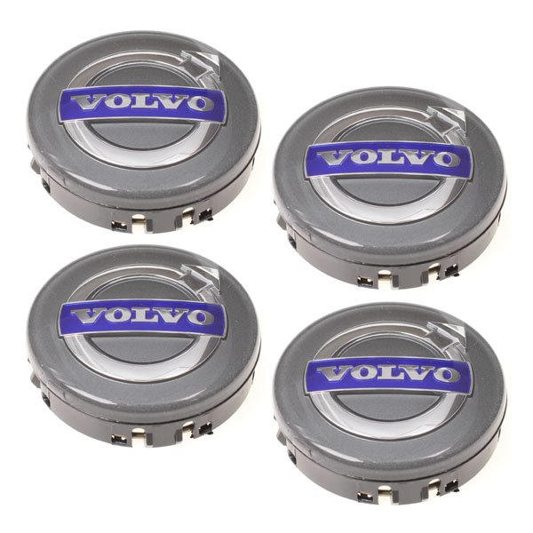 Volvo 02- 64MM 4 kpl Keskikupit Volvo Hopea yksi koko