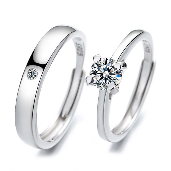 S925 Silver 1 Pair Wedding Pairing For Men And Women Op